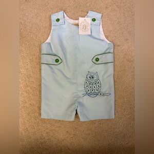 The Beaufort Bonnet Company Light Blue Owl Jon Jon 18-24M NWT